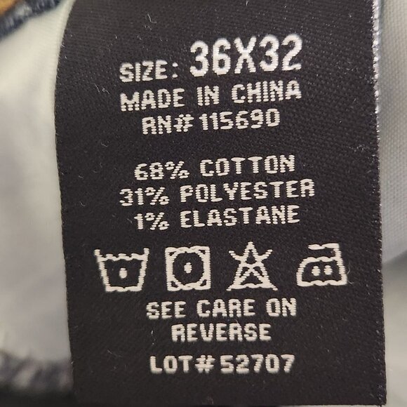 Stitches & Rivets Straight Leg 5 Pocket Jeans Size 36X32 - Picture 6 of 6